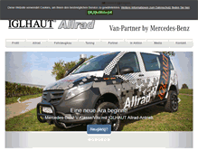 Tablet Screenshot of iglhaut-allrad.de